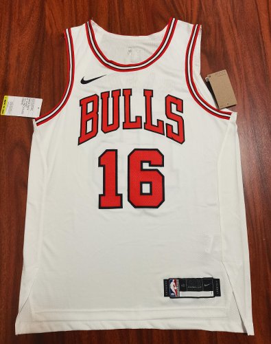 16 Gasol Chicago Bulls jersey white player version